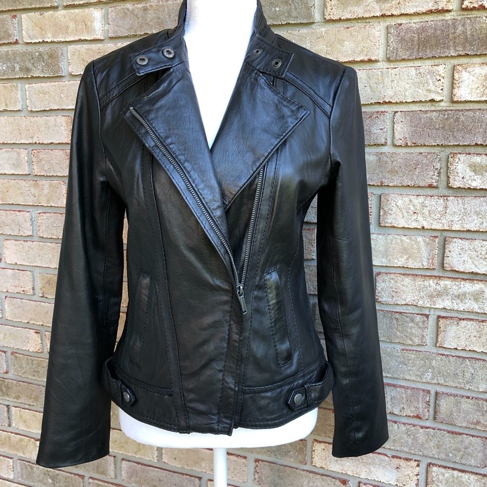 Michael Kors gorgeous leather moto jacket